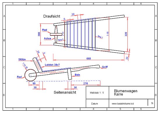 Blumenkarre Cad