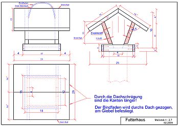 Futterhaus klein Cad