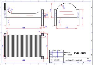 Puppenbett Cad