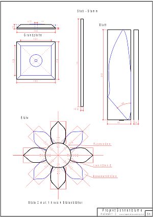 Sonnenblume Cad