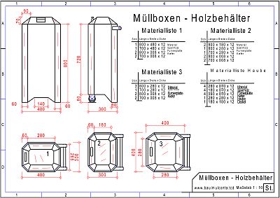 Mllcontainer Zeichnung