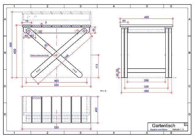 Gartentisch-Cad