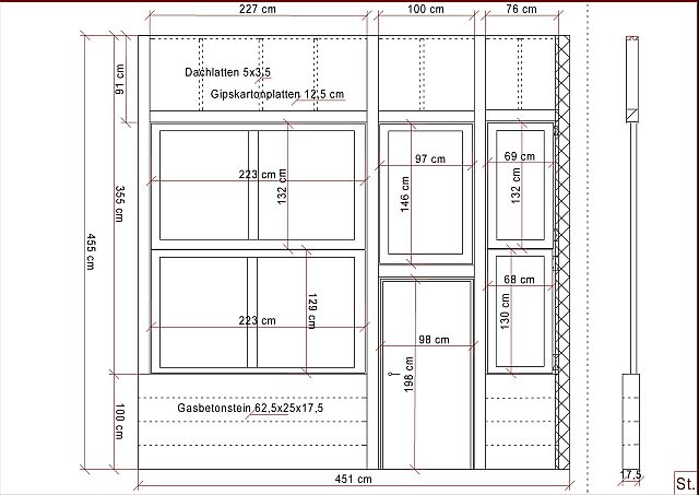 Trennwand Beispiel Cad