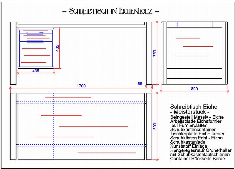 Schreibtisch-Cad